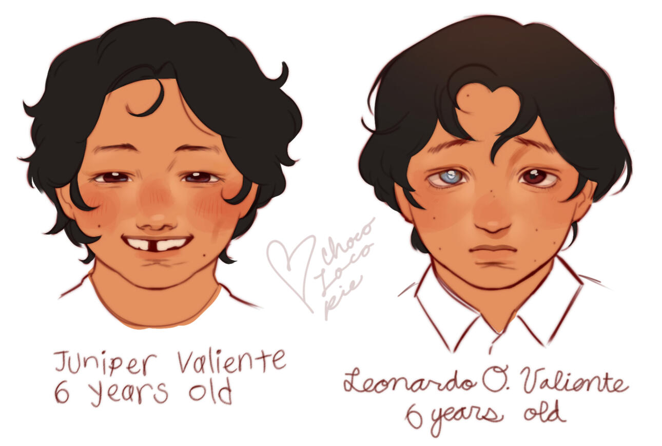 Juniper and Leonardo (my OCs)