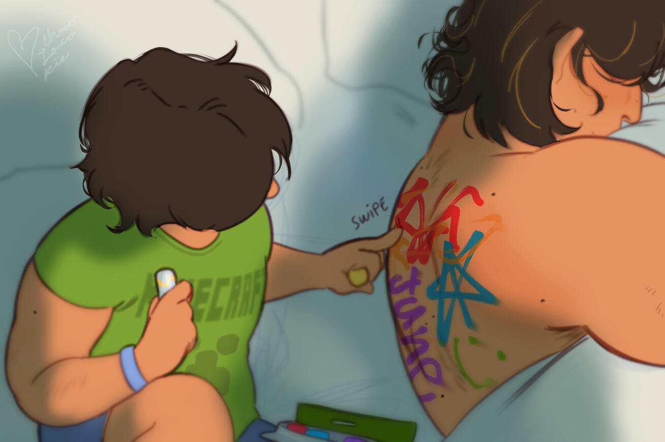 Juniper and Leonardo (my OCs)