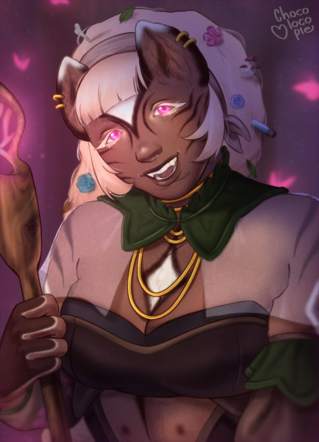 @Almightyyandere's OC !! (art fight attack)