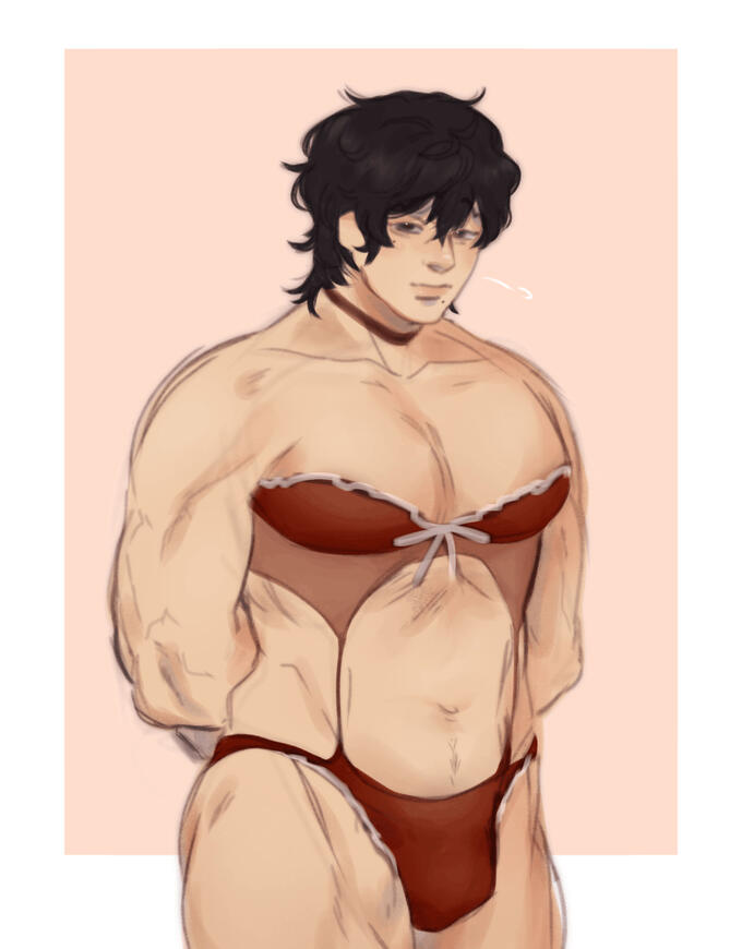 old anatomy practice.. ignore the lingerie